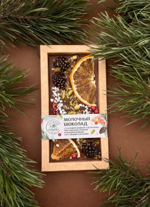 Фото Молочный шоколад с апельсином, 80г